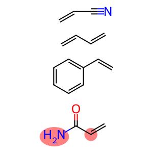 2-Propenamide, polymer with 1,3-butadiene, ethenylbenzene and 2-propenenitrile