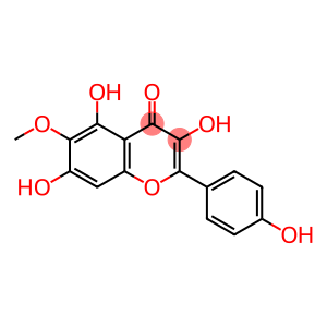 4H-1-Benzopyran-4-one, 3,5,7-trihydroxy-2-(4-hydroxyphenyl)-6-methoxy-
