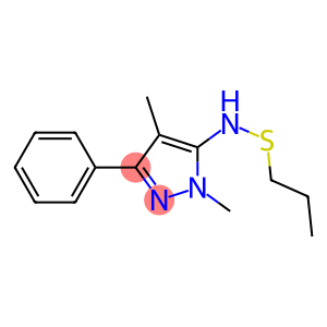 1-Methyl-3-phenyl-4-(1'-methyl)propylthio-5-aminopyrazole