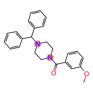 1-benzhydryl-4-(3-methoxybenzoyl)piperazine