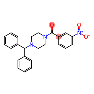 (4-benzhydrylpiperazin-1-yl)(3-nitrophenyl)methanone