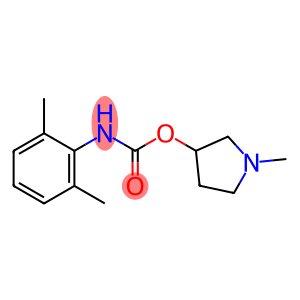 N-(2,6-Dimethylphenyl)carbamic acid 1-methyl-3-pyrrolidinyl ester