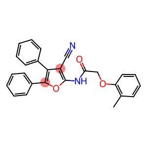 N-(3-cyano-4,5-diphenyl-2-furyl)-2-(2-methylphenoxy)acetamide