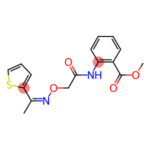 methyl 2-{[({[1-(2-thienyl)ethylidene]amino}oxy)acetyl]amino}benzoate