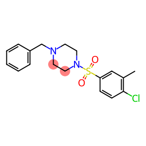 Piperazine, 1-[(4-chloro-3-methylphenyl)sulfonyl]-4-(phenylmethyl)-