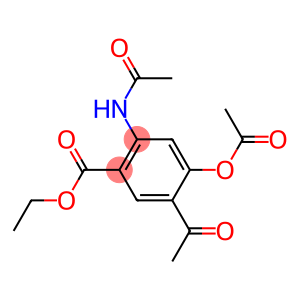 5-Acetyl-2-(acetylamino)-4-(acetyloxy)benzoic acid ethyl ester