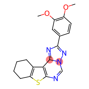 2-(3,4-dimethoxyphenyl)-8,9,10,11-tetrahydro[1]benzothieno[3,2-e][1,2,4]triazolo[1,5-c]pyrimidine