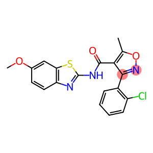 3-(2-chlorophenyl)-N-(6-methoxy-1,3-benzothiazol-2-yl)-5-methyl-4-isoxazolecarboxamide