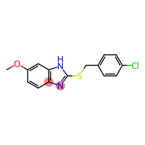 2-[[(4-Chlorophenyl)methyl]thio]-6-methoxy-1H-benzimidazole