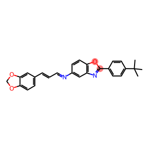 N-[3-(1,3-benzodioxol-5-yl)-2-propenylidene]-N-[2-(4-tert-butylphenyl)-1,3-benzoxazol-5-yl]amine