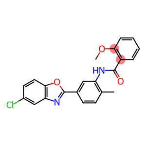 N-[5-(5-chloro-1,3-benzoxazol-2-yl)-2-methylphenyl]-2-methoxybenzamide