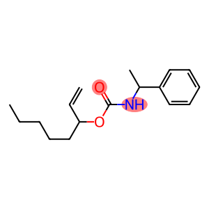 N-(α-Methylbenzyl)carbamic acid 1-pentylallyl ester