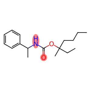 (α-Methylbenzyl)carbamic acid 1-ethyl-1-methylpentyl ester