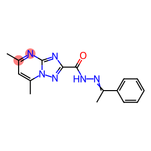 5,7-dimethyl-N'-(1-phenylethylidene)[1,2,4]triazolo[1,5-a]pyrimidine-2-carbohydrazide