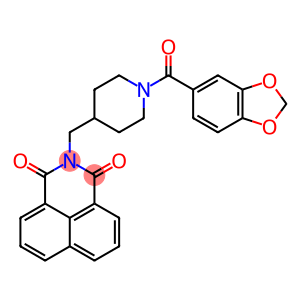 2-((1-(benzo[d][1,3]dioxole-5-carbonyl)piperidin-4-yl)methyl)-1H-benzo[de]isoquinoline-1,3(2H)-dione