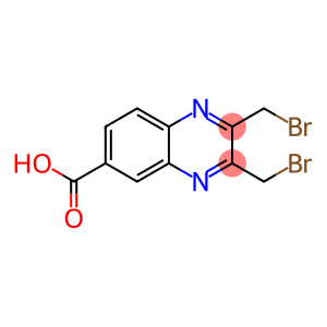 6-Quinoxalinecarboxylic acid, 2,3-bis(bromomethyl)-