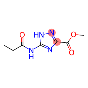 1H-1,2,4-Triazole-3-carboxylicacid,5-[(1-oxopropyl)amino]-,methylester(9CI)