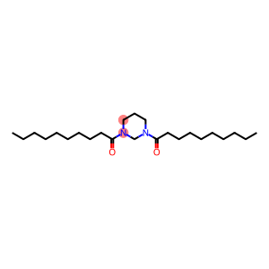 Pyrimidine, hexahydro-1,3-bis(1-oxodecyl)- (9CI)