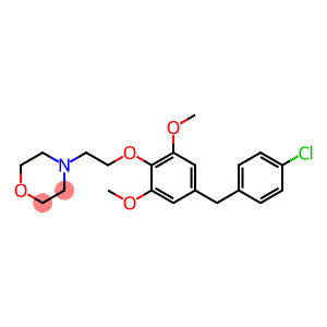 Morpholine, 4-[2-[4-[(4-chlorophenyl)methyl]-2,6-dimethoxyphenoxy]ethyl]-