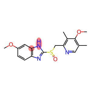 1H-Benzimidazole, 5-methoxy-2-((S)-((4-methoxy-3,5-dimethyl-2- pyridinyl)methyl)sulfinyl)-