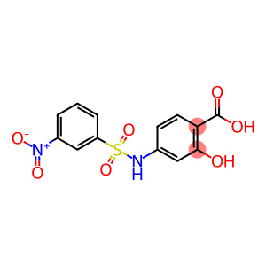 2-hydroxy-4-[(3-nitrophenyl)sulfonylamino]benzoic acid