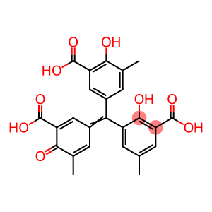 Benzoic acid, 3-[(3-carboxy-4-hydroxy-5-methylphenyl)(3-carboxy-5-methyl-4-oxo-2,5-cyclohexadien-1-ylidene)methyl]-2-hydroxy-5-methyl-