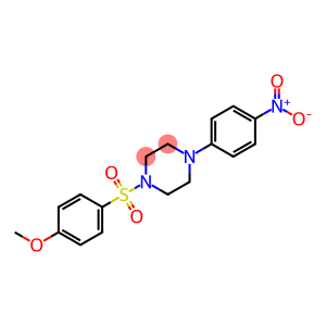 1-{4-nitrophenyl}-4-{[4-(methyloxy)phenyl]sulfonyl}piperazine