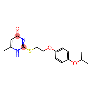 2-{[2-(4-isopropoxyphenoxy)ethyl]sulfanyl}-6-methyl-4(1H)-pyrimidinone