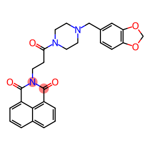 1H-Benz[de]isoquinoline-1,3(2H)-dione, 2-[3-[4-(1,3-benzodioxol-5-ylmethyl)-1-piperazinyl]-3-oxopropyl]-