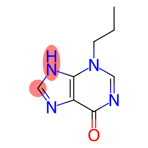 6H-Purin-6-one,  3,7-dihydro-3-propyl-  (9CI)