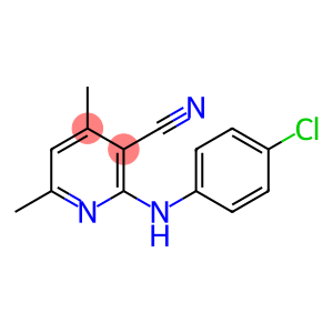 2-[(4-chlorophenyl)amino]-4,6-dimethylnicotinonitrile