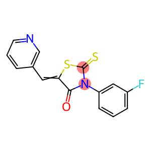 4-Thiazolidinone, 3-(3-fluorophenyl)-5-(3-pyridinylmethylene)-2-thioxo-