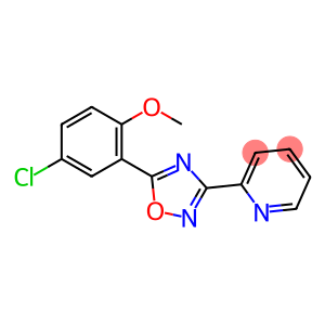 5-(5-chloro-2-methoxyphenyl)-3-pyridin-2-yl-1,2,4-oxadiazole