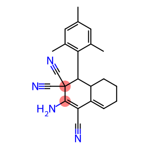 2-amino-4-mesityl-4a,5,6,7-tetrahydro-1,3,3(4H)-naphthalenetricarbonitrile