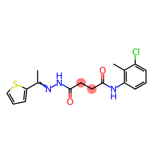 N-(3-chloro-2-methylphenyl)-4-oxo-4-{2-[1-(2-thienyl)ethylidene]hydrazino}butanamide