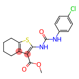 methyl 2-({[(4-chlorophenyl)amino]carbonyl}amino)-4,5,6,7-tetrahydro-1-benzothiophene-3-carboxylate
