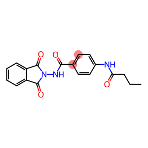 4-(butyrylamino)-N-(1,3-dioxo-1,3-dihydro-2H-isoindol-2-yl)benzamide