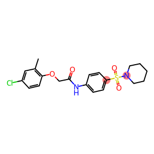 2-(4-chloro-2-methylphenoxy)-N-[4-(1-piperidinylsulfonyl)phenyl]acetamide