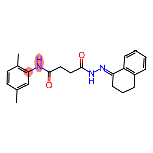 4-[2-(3,4-dihydro-1(2H)-naphthalenylidene)hydrazino]-N-(2,5-dimethylphenyl)-4-oxobutanamide