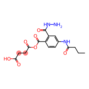 Butanedioic acid, 1-[2-[4-[(1-oxobutyl)amino]benzoyl]hydrazide]