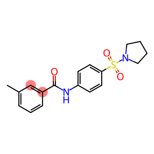 3-methyl-N-[4-(pyrrolidin-1-ylsulfonyl)phenyl]benzamide