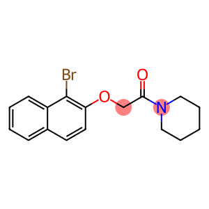 1-{[(1-bromo-2-naphthyl)oxy]acetyl}piperidine