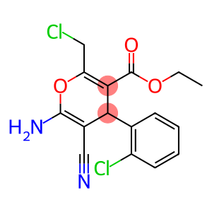 ethyl 6-amino-2-(chloromethyl)-4-(2-chlorophenyl)-5-cyano-4H-pyran-3-carboxylate