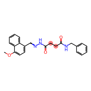 N-benzyl-4-{2-[(4-methoxy-1-naphthyl)methylene]hydrazino}-4-oxobutanamide