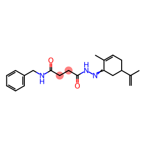 N-benzyl-4-[2-(5-isopropenyl-2-methyl-2-cyclohexen-1-ylidene)hydrazino]-4-oxobutanamide
