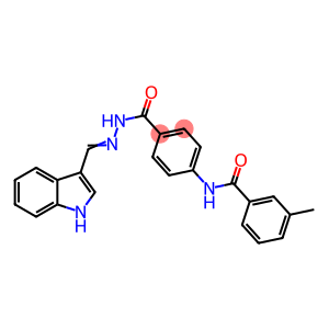 N-(4-{[2-(1H-indol-3-ylmethylene)hydrazino]carbonyl}phenyl)-3-methylbenzamide