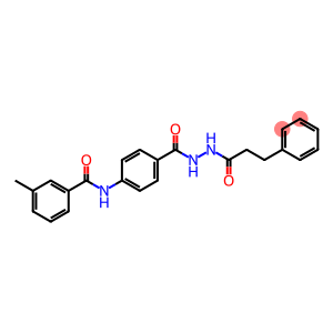 3-methyl-N-(4-{[2-(3-phenylpropanoyl)hydrazino]carbonyl}phenyl)benzamide