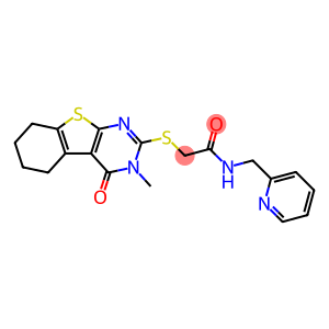 Acetamide, 2-[(3,4,5,6,7,8-hexahydro-3-methyl-4-oxo[1]benzothieno[2,3-d]pyrimidin-2-yl)thio]-N-(2-pyridinylmethyl)-