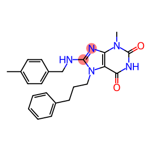 3-methyl-8-((4-methylbenzyl)amino)-7-(3-phenylpropyl)-3,7-dihydro-1H-purine-2,6-dione