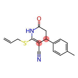 2-(allylsulfanyl)-4-(4-methylphenyl)-6-oxo-1,4,5,6-tetrahydro-3-pyridinecarbonitrile